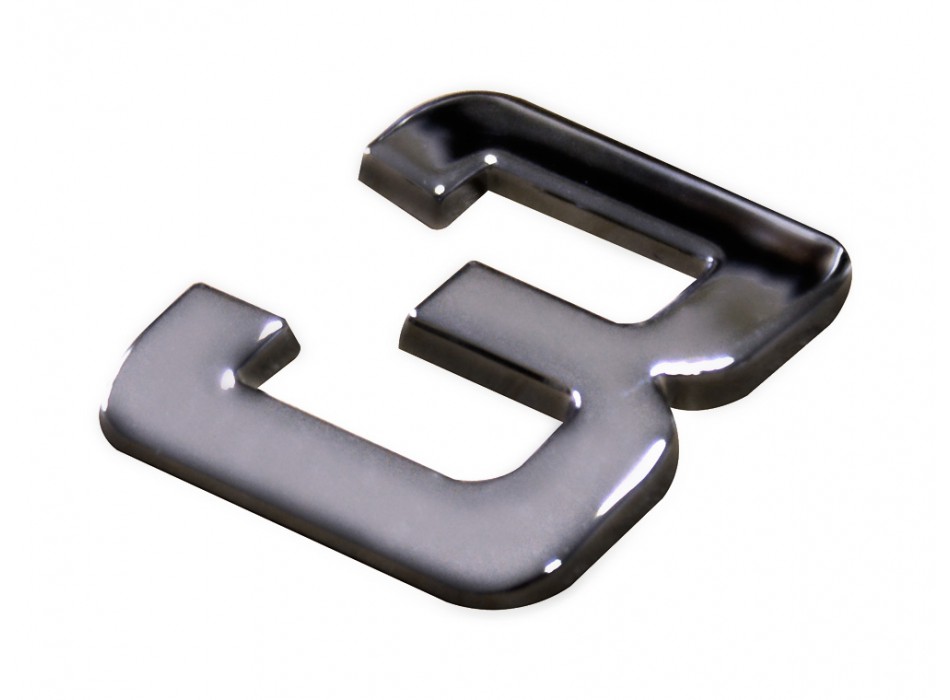 1 PZ. DI CORA 3D NUMERO "3"