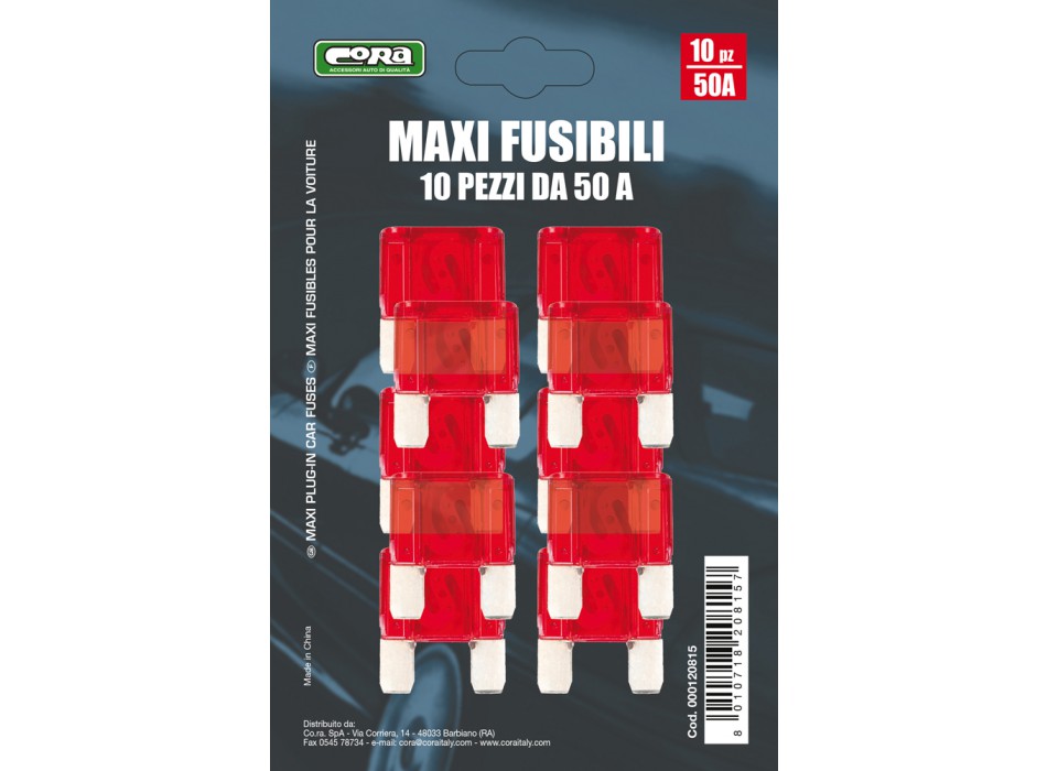 10 MAXI FUSIBILI 50A