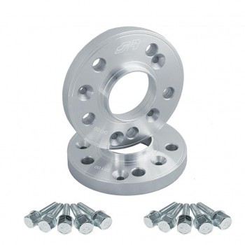 2 distanziali alluminio 18mm 5x112 con bulloneria sferica