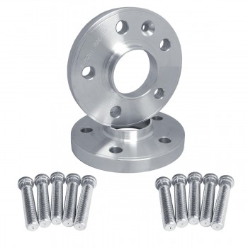 2 distanziali alluminio 20mm 5x114,3 con bulloneria