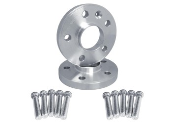 2 distanziali alluminio 20mm 5x114,3 mozzo 67,1 con bulloneria