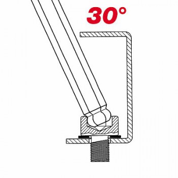 280 TSTX - Chiavi a T con testa sferica per viti con impronta TORX®