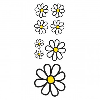Adesivo 8 margherite