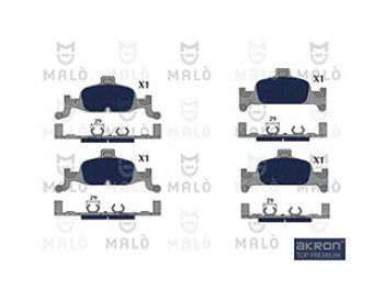 AKRON-Kit pastiglie freno, Freno a disco
