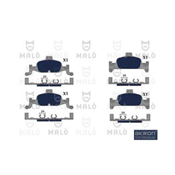 AKRON-Kit pastiglie freno, Freno a disco