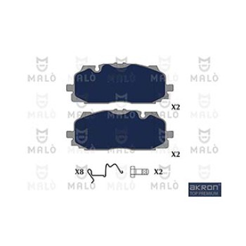 AKRON-Kit pastiglie freno, Freno a disco