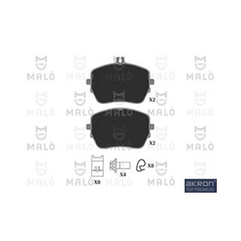 AKRON-Kit pastiglie freno, Freno a disco