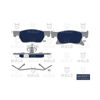 AKRON-Kit pastiglie freno, Freno a disco