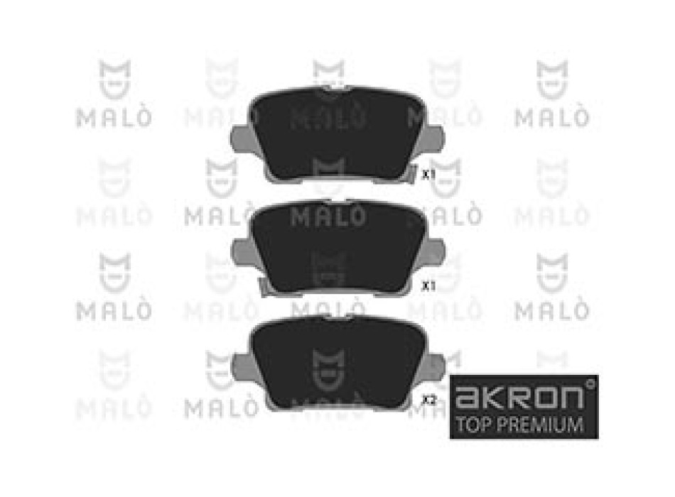 AKRON-Kit pastiglie freno, Freno a disco
