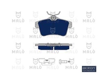 AKRON-Kit pastiglie freno, Freno a disco