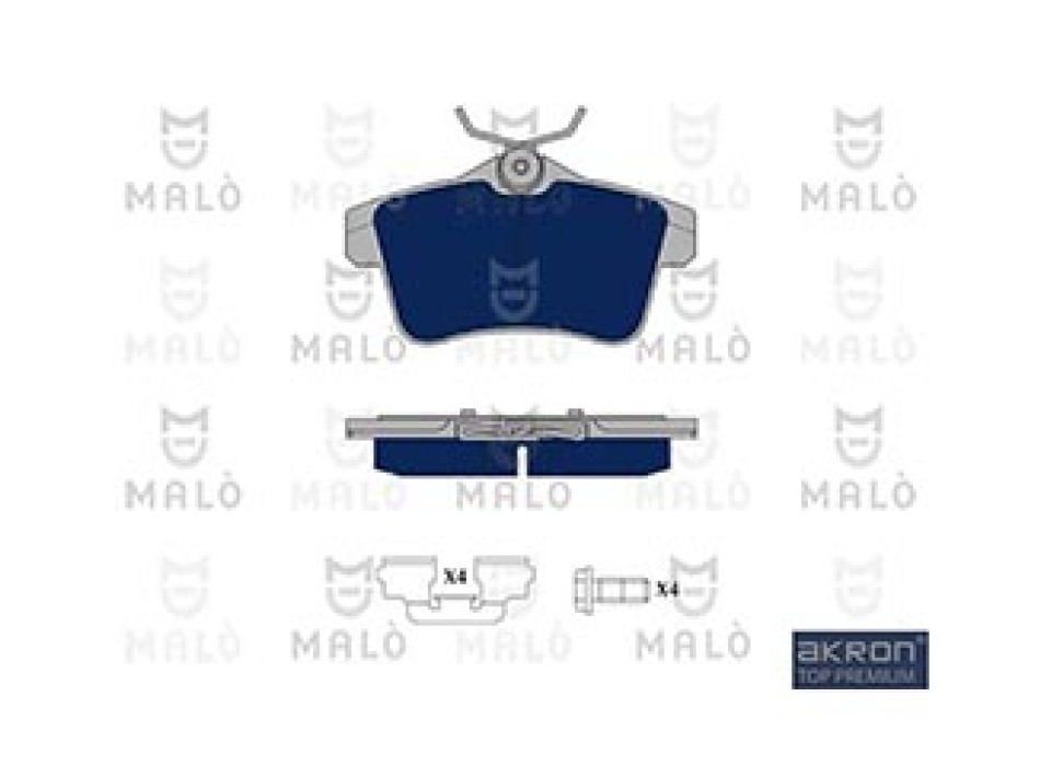 AKRON-Kit pastiglie freno, Freno a disco