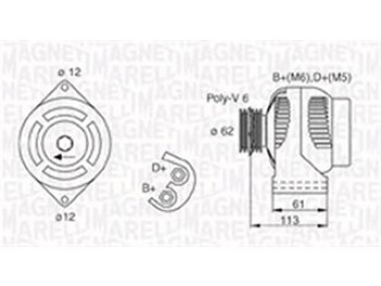 ALTERNATORE ALFA/FIAT/OPEL