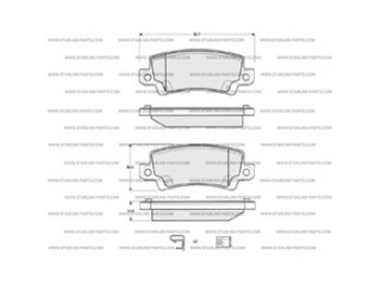 BD S327  Pastiglie freno  STARLINE