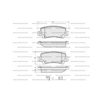 BD S327  Pastiglie freno  STARLINE
