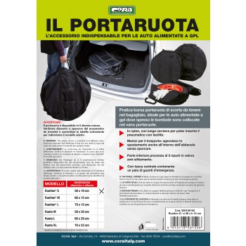 BORSA PORTA RUOTINO S DIAMETRO CM 58 x H CM 10