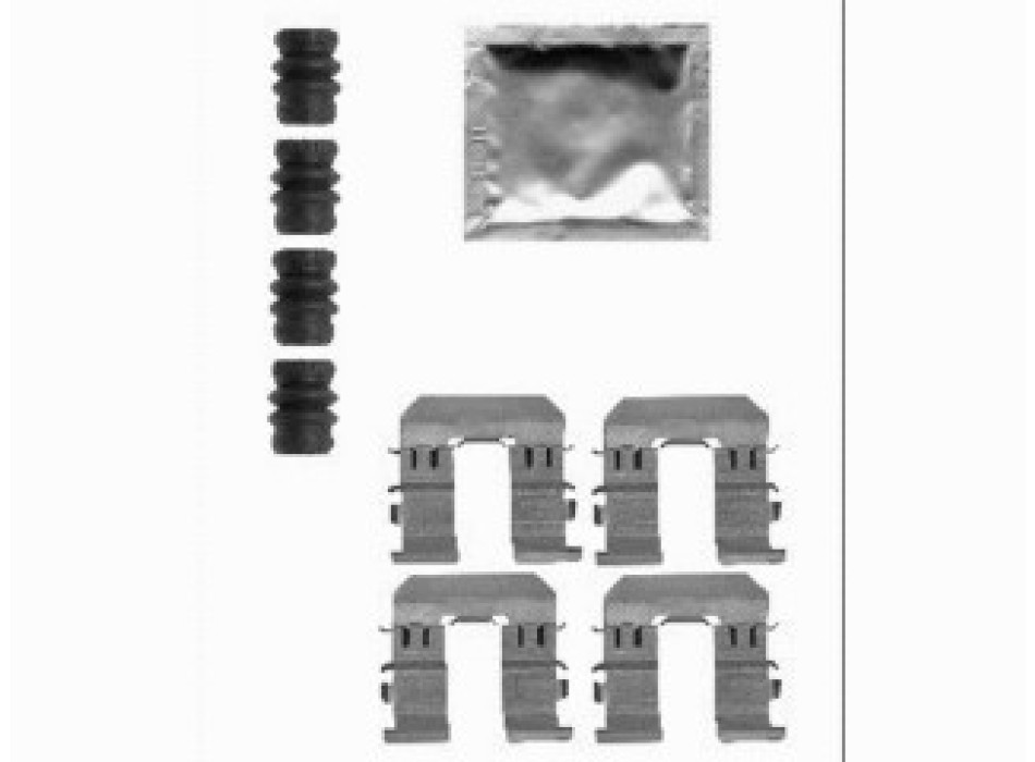 BRAKE PAD FITTING KIT AXLE SET