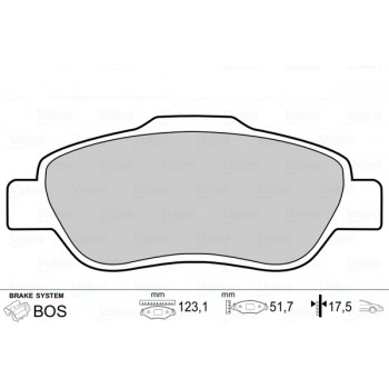 Brake pads FIAT Panda fr