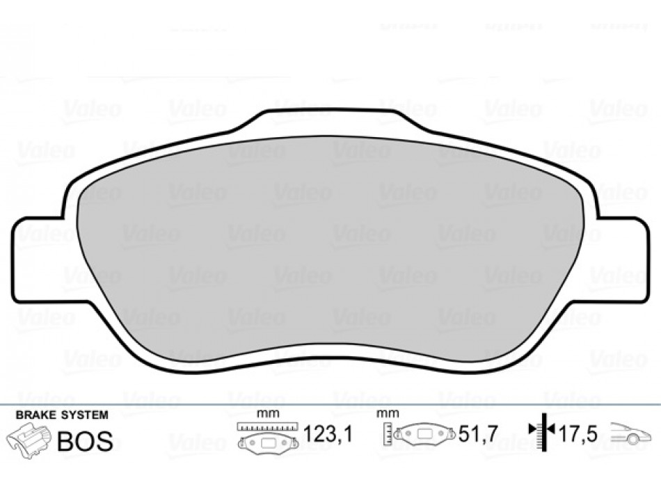 Brake pads FIAT Panda fr