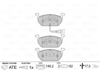 BRAKE PADS FIRST AUDI A3 10.13>05.15
