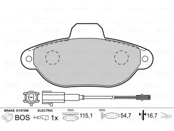 BRAKE PADS FIRST FIAT 500 07.07> FR