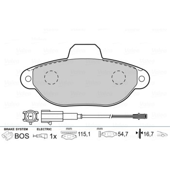 BRAKE PADS FIRST FIAT 500 07.07> FR