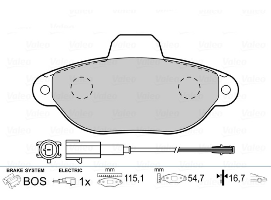 BRAKE PADS FIRST FIAT 500 07.07> FR