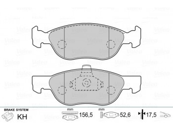 BRAKE PADS FIRST FIAT PUNTO FR