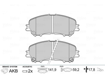 BRAKE PADS FIRST NISS QASHQAI 02.14> FR