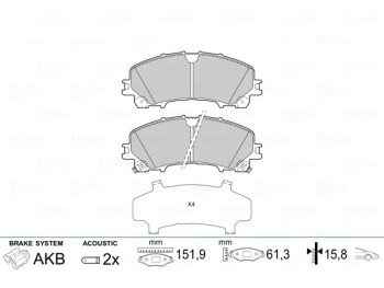 BRAKE PADS NISS XTRAIL (T32) 14 FR