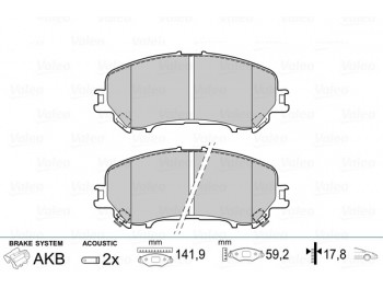 BRAKE PADS NISSAN QASHQAI 14> FR