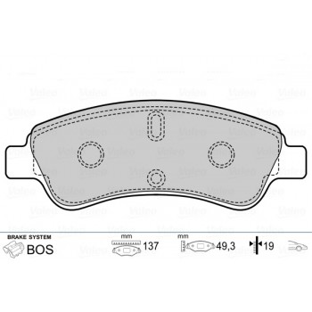Brake pads PEUG 207+