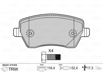 BRAKE PADS REN Captur/NIS Micra III FR