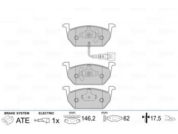 BRAKE PADS SEAT LEON II (5F1) 13> FR