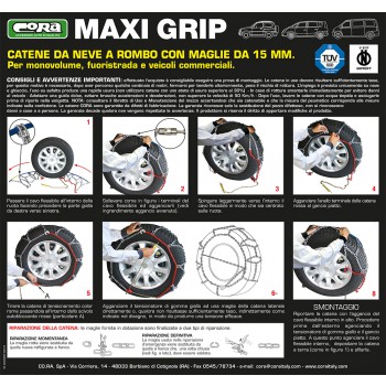 CATENE NEVE MAXI GRIP MM15 GR. 117