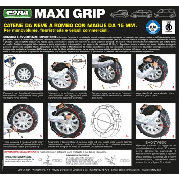 CATENE NEVE MAXI GRIP MM15 GR. 121