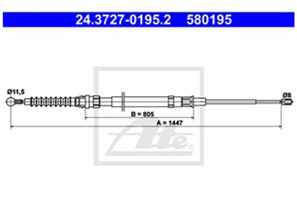 CAVO FRENO A MANO POSTERIORE
