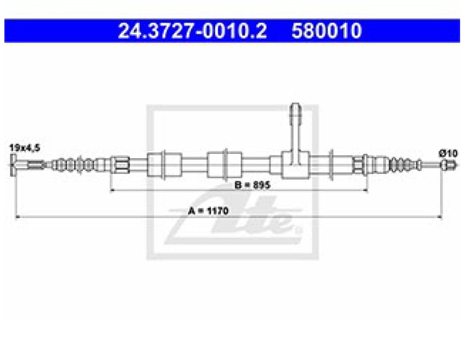 CAVO FRENO A MANO POSTERIORE (dx)
