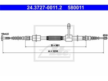 CAVO FRENO A MANO POSTERIORE (sn)