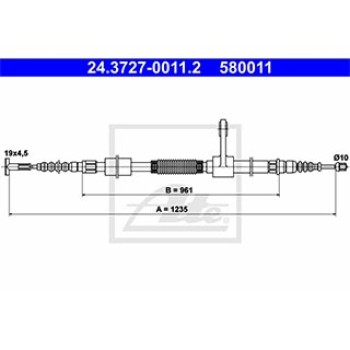 CAVO FRENO A MANO POSTERIORE (sn)
