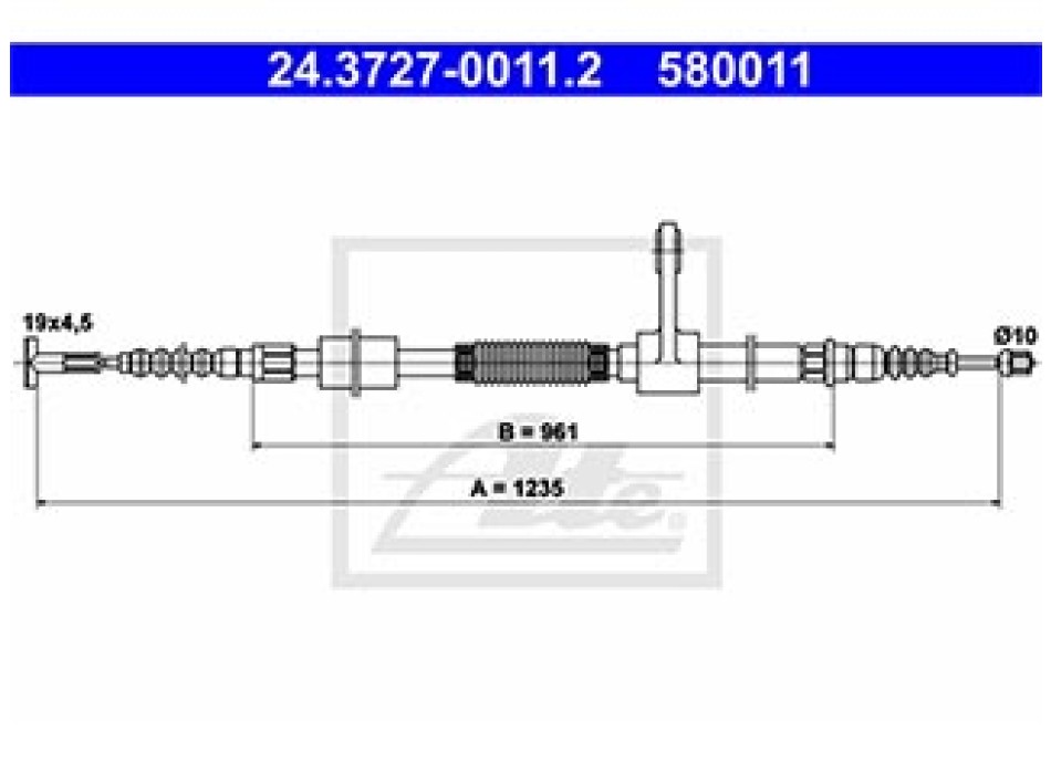 CAVO FRENO A MANO POSTERIORE (sn)