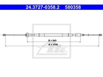 CAVO FRENO STAZIONAMENTO POSTERIORE
