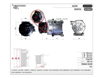 Cmp Rem FORD Fiesta V/VI/Fusion 1.2/1.4/1.6 11.0