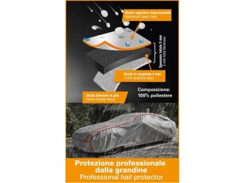 Copriauto antigrandine Storm protector misura S