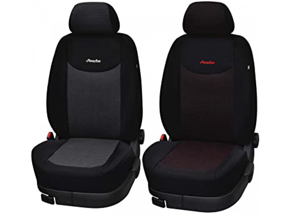 COPRISEDILI ANTERIORI MODELLO TANGO COLORE NERO-ARGENTO