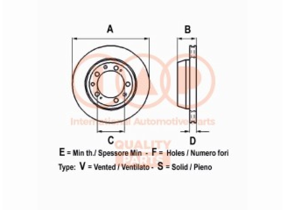 DISCO FRENI ANTERIORE D.272