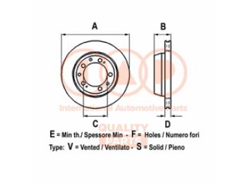 DISCO FRENI ANTERIORE D.300
