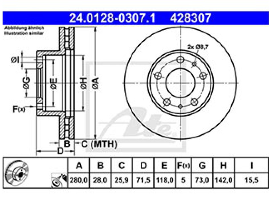 DISCO FRENO ANTERIORE