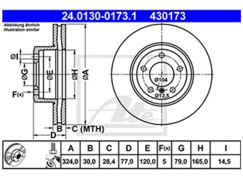 DISCO FRENO ANTERIORE