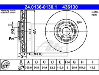 DISCO FRENO ANTERIORE (dx)