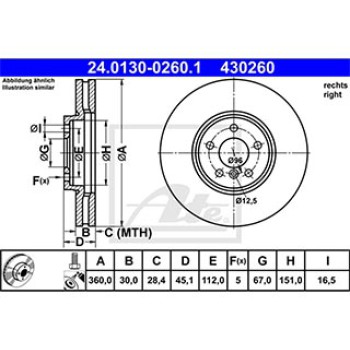 DISCO FRENO ANTERIORE (dx)